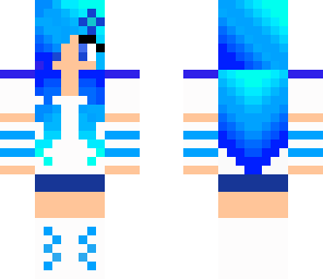 winter blue girl