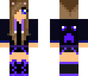 purple cat girl
