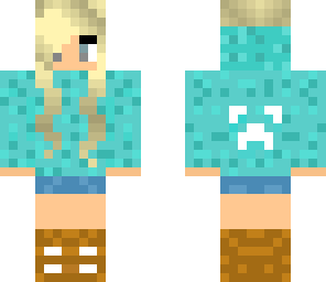 blonde hoodie girl