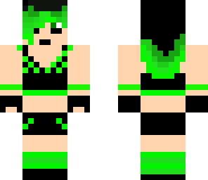 green emo girl