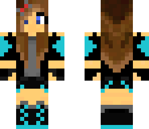 blue tron girl