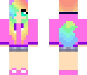 rainbow fox girl