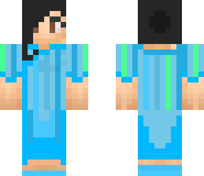 chineese woman in blue