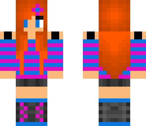 cute pink and blue girl