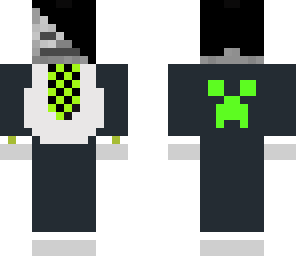 cool skeleton butler with mohawk