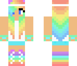 edited again rainbow girl xd