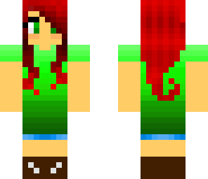 green dress redhead