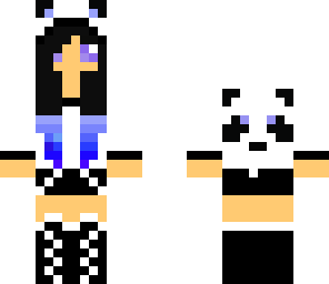 blue panda girl