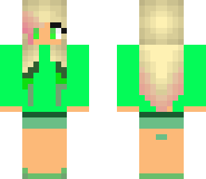 green suit girl