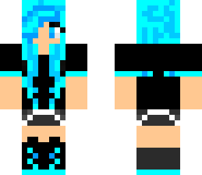 cool blue girl