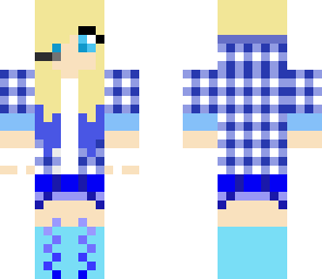 blue gamer girl