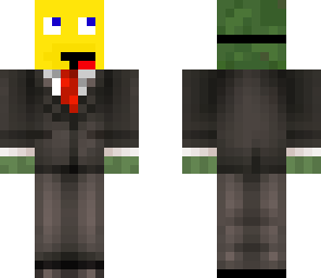 zombie with a smiley mask