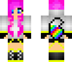rainbow wolf girl