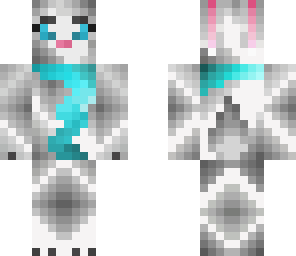 grey and white rabbit -animal series