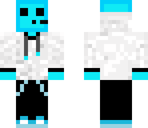 blue slime with headphones
