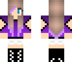 diped dyed purle hair