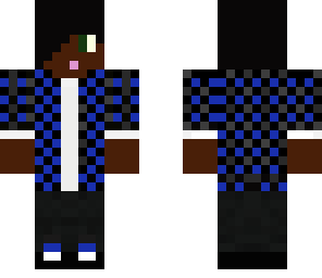 black guy in blue