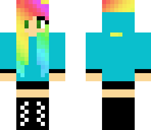 cute rainbow girl