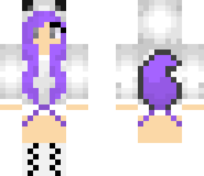 purple wolf girl