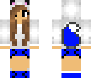 little fox girl blue