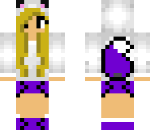 little fox girl purple blonde