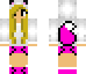 little fox girl pink blonde