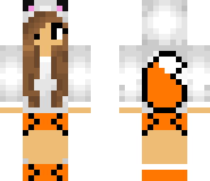 little fox girl orange