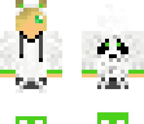 green panda boy