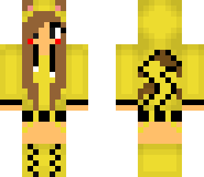 pika girl with red cheecks