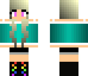 teal summer girl