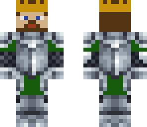 green king with armor