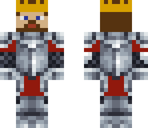 red king with armor