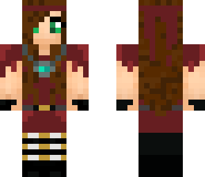 elven warrior with brown hair | Minecraft Skin