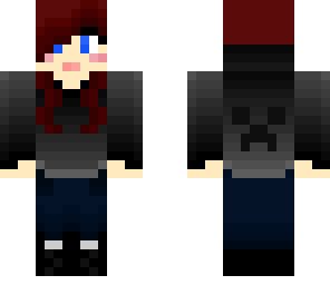 casual red head girl