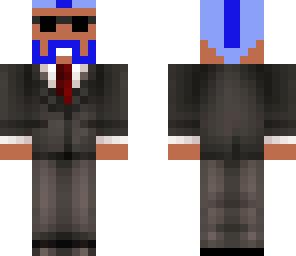 blue ******* in suit