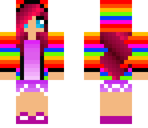 rainbow girl hoodie