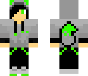 wolf boy hooded green