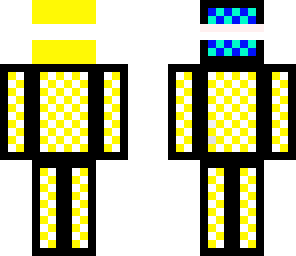 checkerboard man yellow