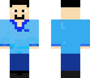 blue tux with smile