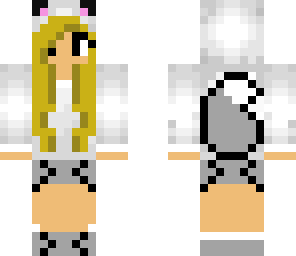 little fox girl grey blonde