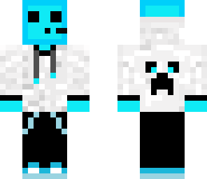 hoodie blue slime with headphones