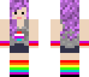 ihascupquake with purple hair