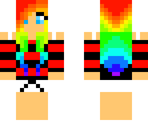 rainbow teen girl