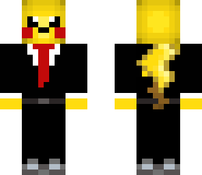 edited pikachu in a suit