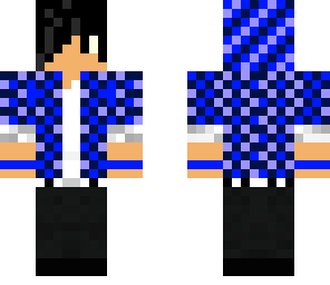 blue hoodie teenager skin