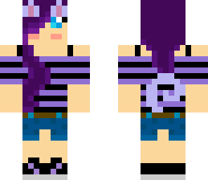 purple cat girl