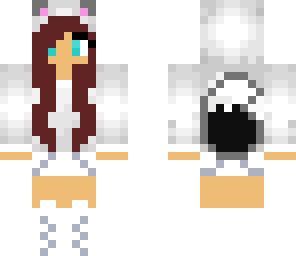 awesome white wolf girl