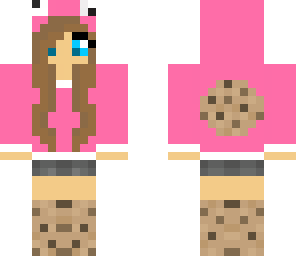 pink cookie hair