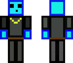 Blue Slime in a Suit | Minecraft Skin