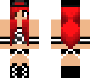 red skater girl
